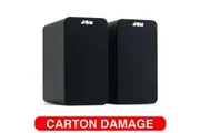 Jam Mains Powered Bookshelf Speaker Bluetooth 5.0 4" Brass Drivers AUX-IN/RCA BK