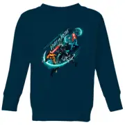 Aquaman Fight for Justice Kids' Sweatshirt - Navy