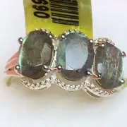 Malagasy Labradorite Ring (Sz6) TGW 3.83cts Colors From Within