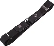 [Healeved] Elastic Stretch Belt for Women and Men No Buckle Design Invisible Waist Belt for Jeans and Pants Durable Fashion Accessory Blue for All
