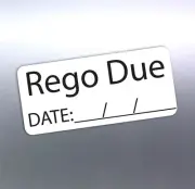10 stickers Rego Due date 40x18mm oil filter change Mechanics business Service 9