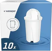 Wessper AquaClassic Filter Cartridges Compatible with Brita Classic, Dafi Classic - Pack of 10