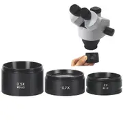 HAYEAR WD165 0.5X 0.7X2.0X Auxiliary Objects Lens Microscope Camera Lens For Trinocular Binocular Stereo Zoom Microsco