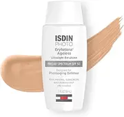 ISDIN Eryfotona Ageless Tinted Mineral Sunscreen for Face, SPF 50 Zinc Oxide Formula Helps Repair Sun Damage, 1.7 Fl.Oz. Travel-Size Tube, Water Resistant and Non-comedogenic