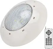 Underwater Pool Light, IP68 RGB LED with Remote Control, 12V 7 Static 5 Dynamic Modes, High Brightness Energy Efficiency for Swimming Pools Aquariums (12W)