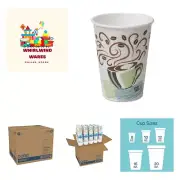 Dixie PerfecTouch 16 oz. Insulated Paper Hot Coffee Cup by GP PRO , Coffee Ha...
