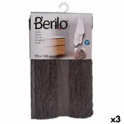 Bath Towel Grey 70 x 130 Cm 3 Units