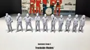 1/32 Scale Slot Car Track Figures - Group 3 - Set of 10 - Scalextric Carrera SCX