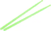 Plastic Drumsticks, Wear Comfortable Feel Drum Stick Set 2PCS for Percussion Instrument Practice (Grass Green)