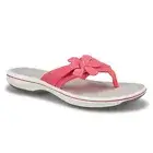 Clarks Womens Cloudsteppers Brinkley Flora Flip-Flops Coral 8 M New NWT Sandals