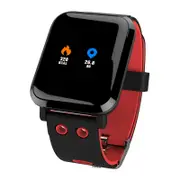 G10 1.3" IPS Color Touch Screen IP67 Waterproof Smart Watch Pedometer Heart Rate Blood Pressure Monitor Fitness Bracelet RED COLOR