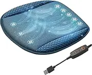 Xvilmaun Ventilated Car Seat Cushion, Car Cooling Cushion, Cooling Seat Cushion for Car with USB Port, Driving, Summer Cooling Air Seat, Car Seat Protector, Ventilated Cooling, Gel Cushion, Absorbed