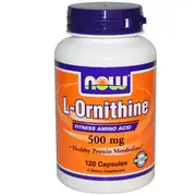 Now Foods, L-Ornithine, 500 mg, 120 Capsules