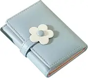 [CATIEBYE] Leather Girls Wallet Korean Style Change Purse Compact Card Holder Card Bag Perfect for Students