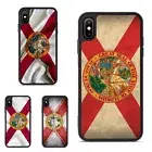 Anti scratch Cover red white Florida US For iPhone XS 11 12 13 14 15 16 Pro Max