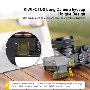 KIWI fotos 相機眼罩 Sony a7CII a7C2 a7CR a7C II R 加長型軟矽膠取景器護目罩