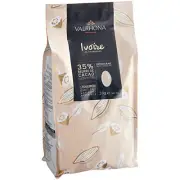 Valrhona Ivoire 35% White Chocolate Feve 6.6 lb. WS-999VAL4660