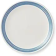 Certified International Dockside Blue Stoneware Salad Plates – Set of 4, 9-Inch Coastal-Inspired Blue, Chip-Resistant Tableware for Everyday Dining. Ideal for appetizers, Salads, or Desserts.