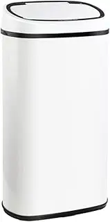 Devanti Rubbish Bin 58L Sensor Black Steel Body Kitchen Trash Bins, Home Appliance, Senor and Manual Operation Liner Holder Fully Closed Lid Fingerprint Resistant