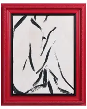 Empire Art Direct "Abstract Silhouette" Hand-Painted Embellished Canvas Wall Art with Baroque Frame