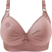 [Generic] 36 C Womens Bra No Underwire Adjustable Bras Full Coverage Support Bralette Plus Size Everyday Bra Large Sports Bras for Women