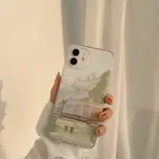 Cute clear landscape iPhone Case Cover For iPhone 14max14Pr o13 max12,11 Pro