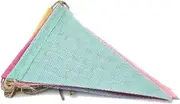 Party Decor Vintage Colorful Burlap Linen Bunting Flags Pennant for Happy Birthday Party Wedding Decoration Candy Bar (Color : 12PCS 4M)