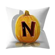 3PCS Halloween Series Letter Printing Throw Pillow Cover for Home Living Room Sofa Decor N_45*45cm