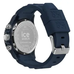 【Ice-Watch】三眼計時活力系列 藍刻度 40mm CH(深藍矽膠錶帶)