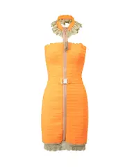 Orange Spring 2007 Lace Accent Bandage Dress