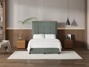 My Style Framed Headboard & Drawer Base - Double / Seaglass / Drawer Base