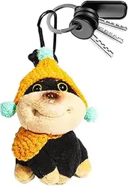 Purse Charm - Cute Bee Puppy Plush Pendant for Bags | Soft Trendy Doll Pendant for Teens Adults Backpack Keychain Decoration Christmas Birthday
