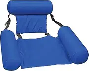 Poemtian Inflatable Pool Float Hammock,Pool Float Inflatable Water Hammock Floating Bed Lounge Chair,Beach Swimming Pool Water Sports Hammock,Summer Foldable Floating Row Chair