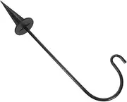 Abaodam Heavy Duty Iron Shepherd Hook for Outdoor Use Plant Hanger for Solar Lights Bird Feeders Lanterns Versatile Garden Decoration Sturdy Ground Support