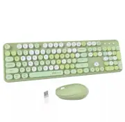 UBOTIE Colorful Computer Wireless Keyboards Mouse Combos, Typewriter Flexible...