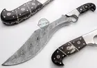 15.50" Custom Made Beautiful Damascus Steel Kukri Bowie Knife (2284)
