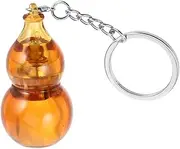 BESPORTBLE Gourd Keychain Fidget Toy Portable Finger Slider for Anxiety Relief Finger Sensory Toy for Adults and Teens