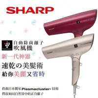 在飛比找Yahoo!奇摩拍賣優惠-SHARP 夏普自動擊菌離子速乾吹風機 IB-GP9T-R 