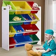 Levede Kids 12 Bin Display Shelf & Toy Box