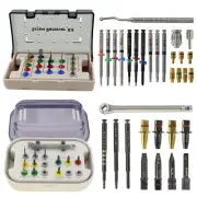 Implant Fixture & Fractured Screw Remover Kit Reverse Drills Guide NeoBiotech