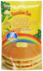 Banana Macadamia Nut Pancake Mix Just Add Water 6 Ounce Tropical Pancakes