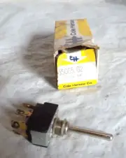 NOS Cole Hersee 55065-02 Momentary On-On Long HD Toggle Switch, DPDT