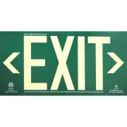 EverGlow Photoluminescent Exit Sign MAUSER GROUP LP/NIGHTBRIGHT USA
