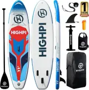 Highpi Inflatable Stand Up Paddle Board-Passion Red