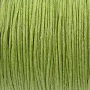 1mm Waxed Cotton Cord - Light Olive Green - 70M - Macrame and Beading String