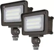 Highly Efficient 30W LED Outdoor Flood Light, Adjustable & Waterproof - 2 Pack