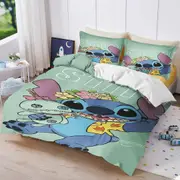 v2042 Bed Sheets Exquisite Stitch Print Bettwsche Set Exquisite Set Bettbezug Bettbezug Set Bettwsche Set Luxus Geburtstagsgeschenk 3-Piece Bedding Se