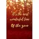 It’’s the most wonderful time of the year: Christmas and New Year gift in blank line journal, notebook for best friends, lover, family, buddy, beloved