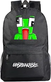 [HERSE] Unspeakable Backpack School Bag Glow in Dark, Black