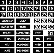 Haiabei 50 Pcs Large Size Magnetic Days of The Week and Months Calendar for Fridge, Office, Whiteboard and Refrigerator